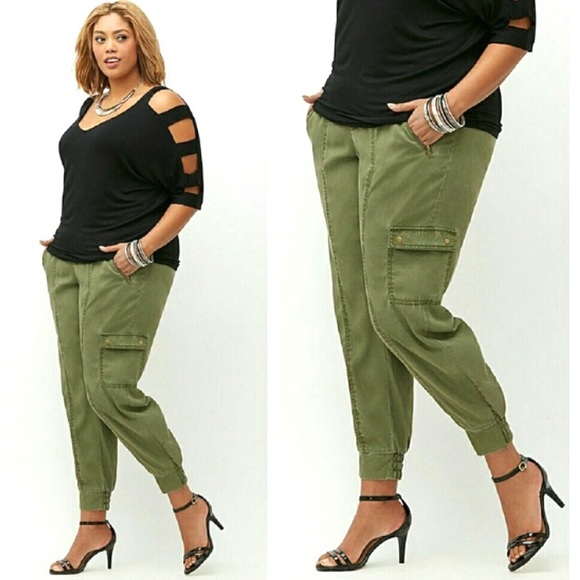 Lane Bryant Flight Pant Joggers Cargo 
